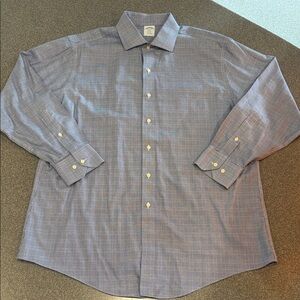 Men’s Brooks Brothers Plaid Dress Shirt Size 17 1/2 - 34/35 (XL)
